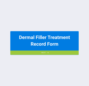 Dermal Filler Treatment Record Form Template