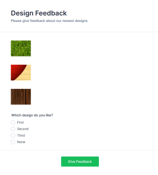 New Design Feedback Form Template