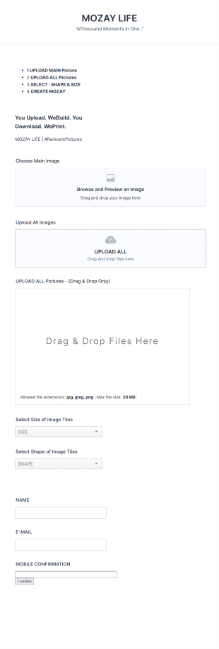 Design Upload Form Template