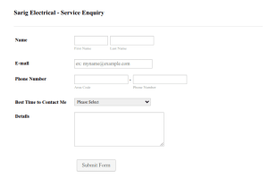 Detailed Service Request Form Template