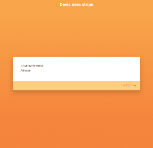 Devis Avec Stripe Form Template