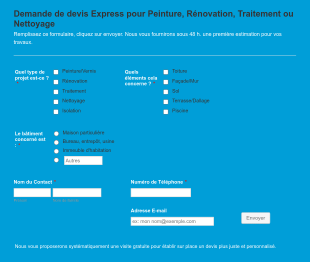 Devis Express Pour Travaux Habitation Form Template