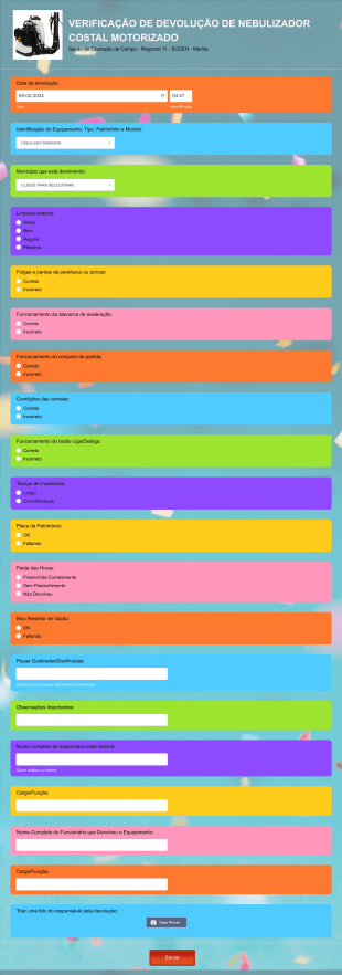 DevoluçãoNebulizadorCostal