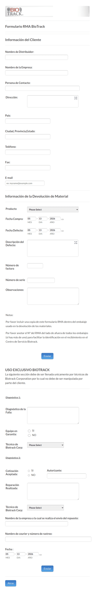 Devolución De Material De Distribuidores