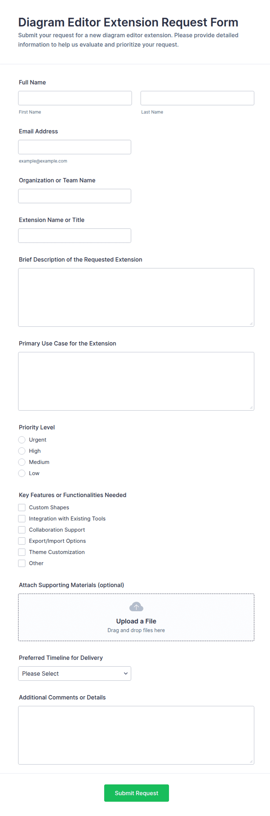 Rmv Forms.pdf Diagram Editor Extension Request Form Template | Jotform