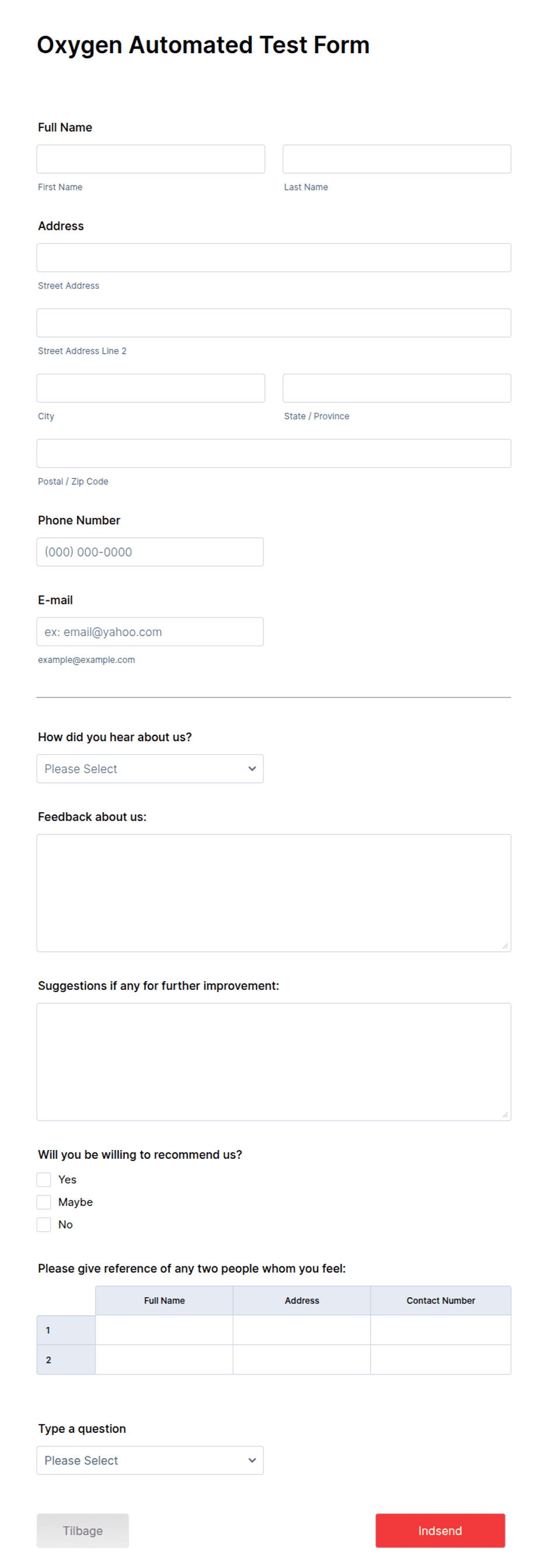 DIF skabelon Form Template | Jotform