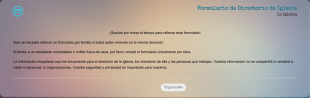 Directorio De Iglesia Form Template