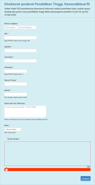 Direktorat Jenderal Pendidikan Tinggi, Kemendikbud RI
