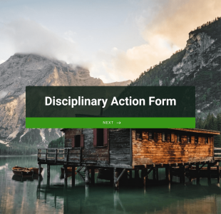 Disciplinary Action Form Template