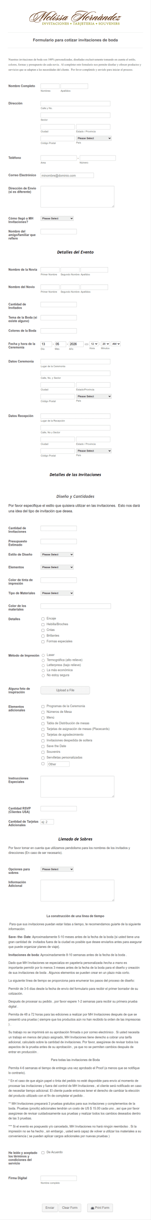 Diseño Y Cotizacion De Invitaciones Para Boda