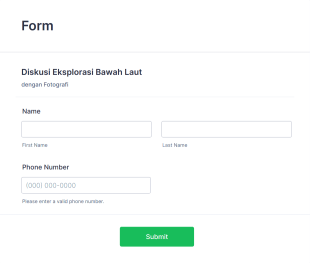 Diskusi Eksporasi Bawah Laut Form Template