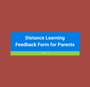 Distance Learning Feedback Form For Parents Form Template