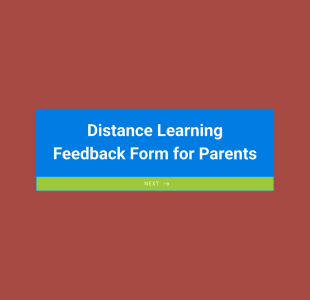 Distance Learning Feedback Form For Parents