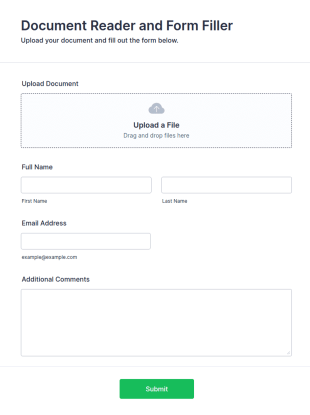 Document Reader And Form Filler