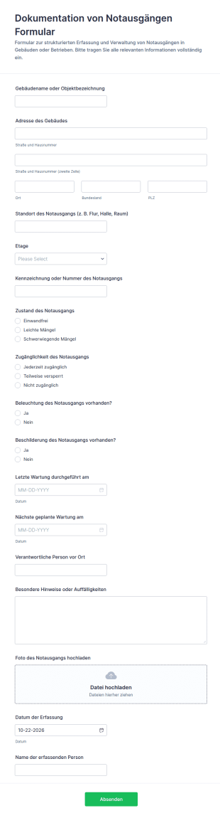 Dokumentation Zum Notausgang