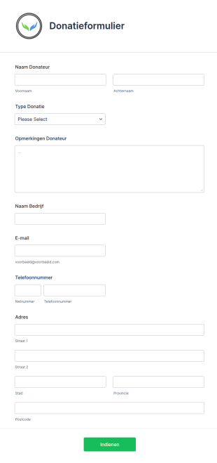 Donatieformulier