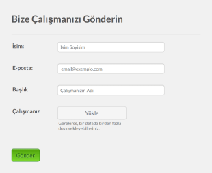 Dosya Paylaşma Form Örneği