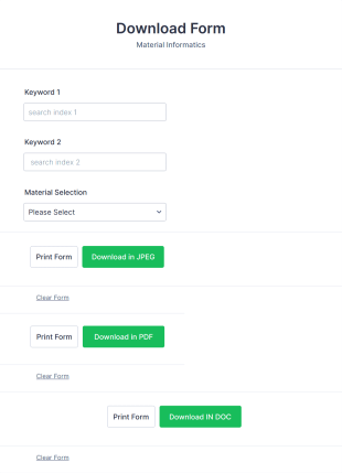 Material Informatics Download Form Template