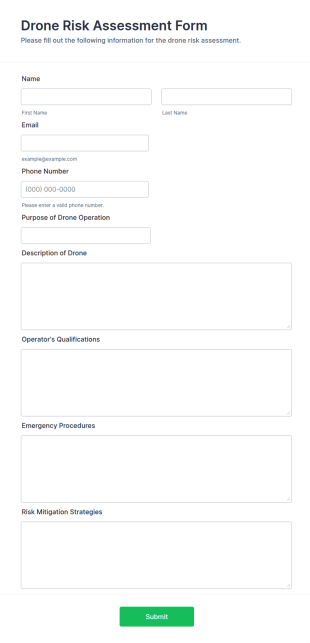 Drone Risk Assessment Form Template