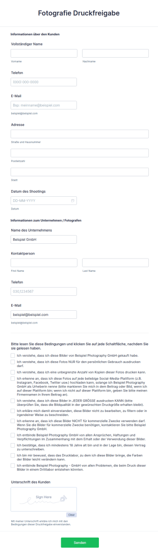 Druckfreigabe