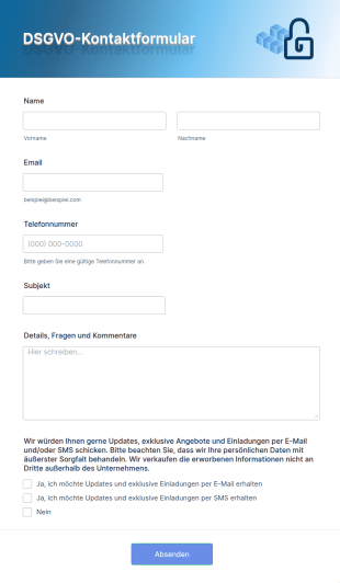 DSGVO Kontaktformular