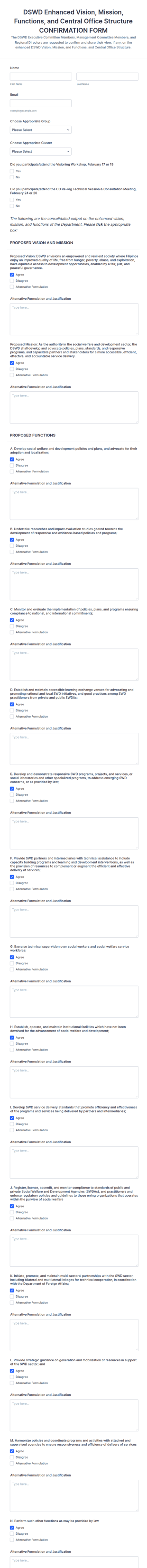 DSWD Form Template