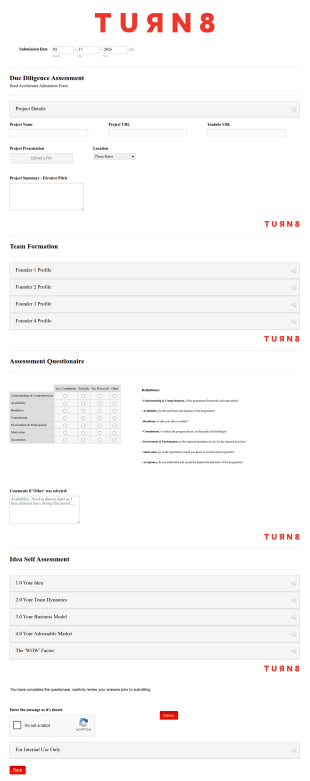 Due Diligence Assessment Questionnaire Form Template