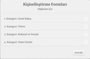 Düğün DJ Planlama Form Şablonu