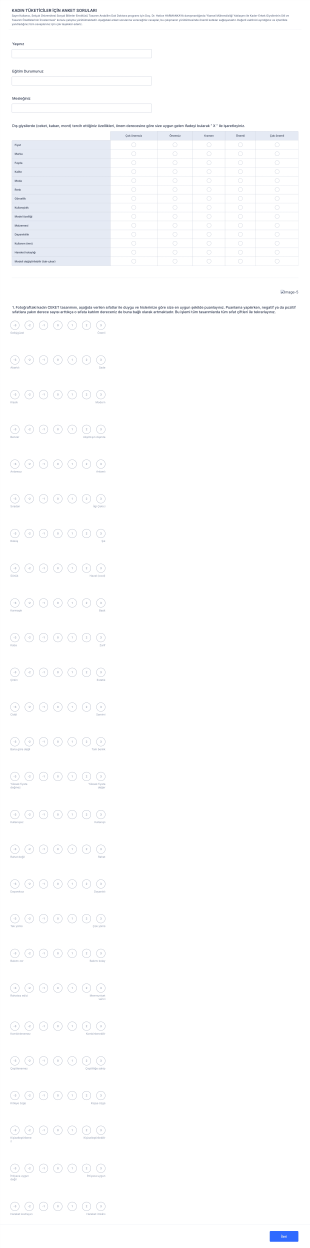 Duygusal Anket Form Template