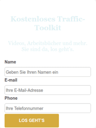 E Mail Opt In Formular