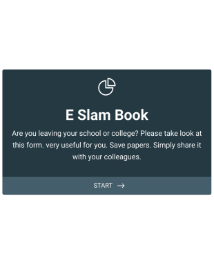 E Slam Book Form Template