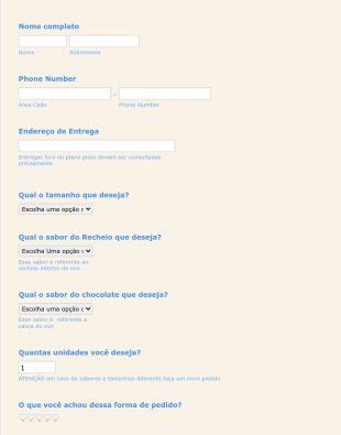 Easter Egg Order Form In Portuguese Form Template