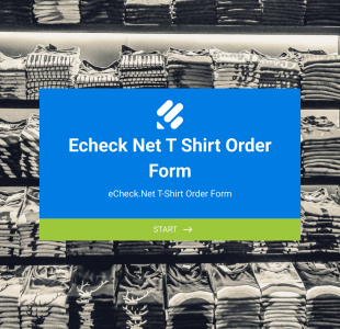 ECheck.Net T Shirt Order Form Template