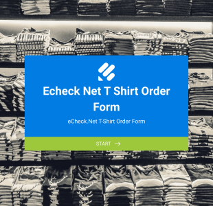 ECheck.Net T Shirt Order Form Template