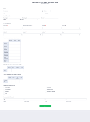 Edan Formato Recolección De Datos De Afectación