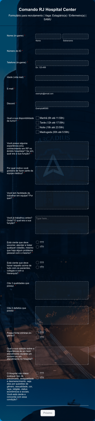 Edital Hospital Comando RJ