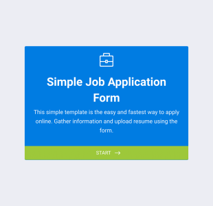 Eenvoudig Sollicitatieformulier Form Template