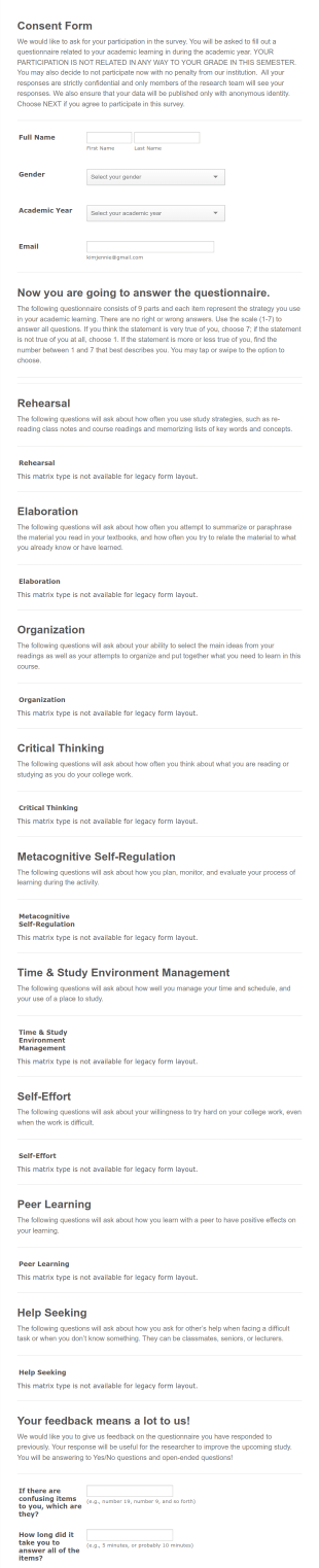 Egi's Form 1 Form Template