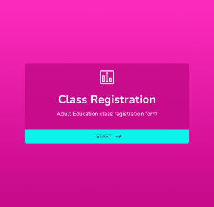 Eğitim Dersi Kayıt Form Template