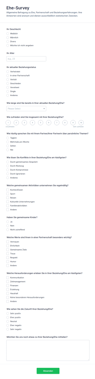 Ehe Umfrage