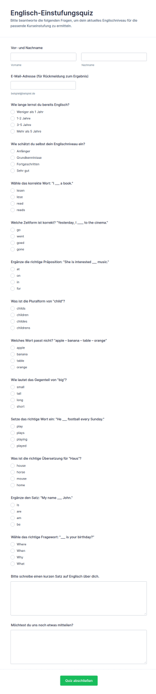 Eignungs Quiz