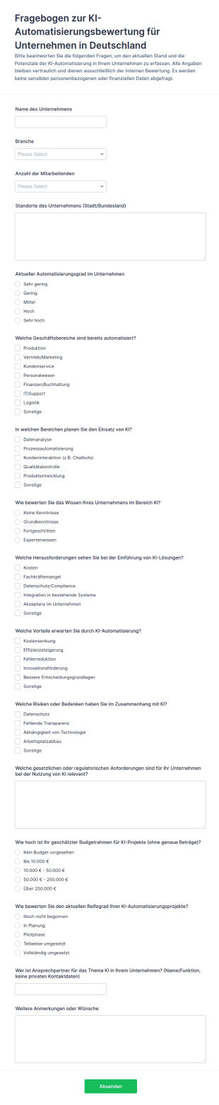 Eignungsprüfung Zur Automatisierung Von KI