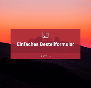 Einfaches Bestellformular Form Template