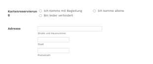 Einladungs Rückmeldung Für VIP
