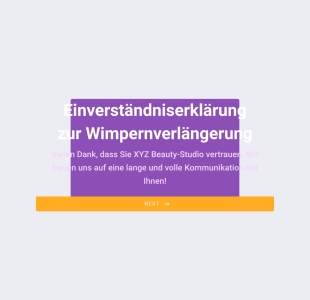 Einverständniserklärung Zur Wimpernverlängerung