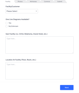 Electrical Infrastructure Form Template
