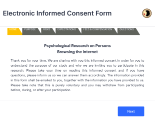 Electronic Informed Consent Form Template