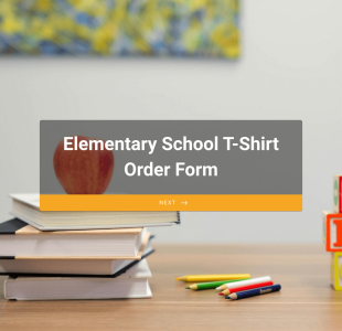 Elementary School T Shirt Order Form Template