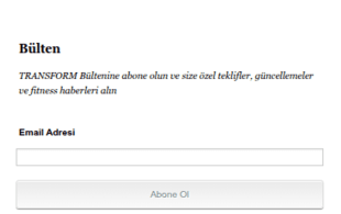 Email Bülteni Abonelik Form Şablonu