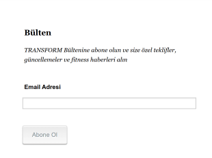 Email Bülteni Abonelik Form Şablonu